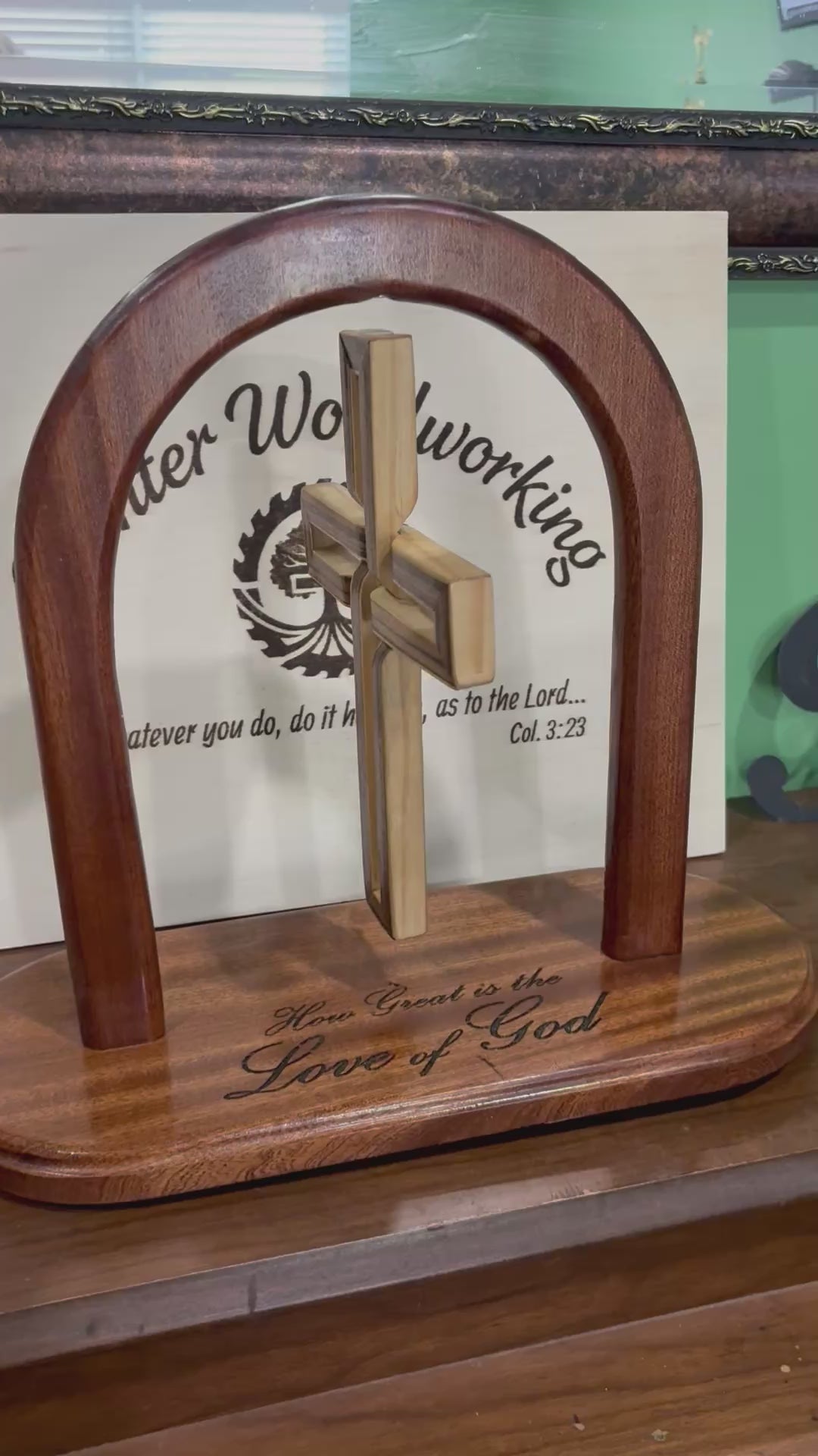 The Floating Woven Cross